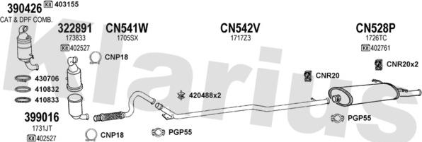Klarius 180704U - Impianto gas scarico autozon.pro