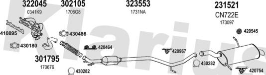 Klarius 181063E - Impianto gas scarico autozon.pro