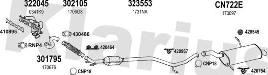 Klarius 181063U - Impianto gas scarico autozon.pro