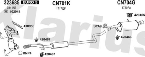 Klarius 181037U - Impianto gas scarico autozon.pro