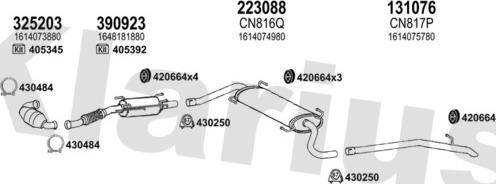 Klarius 181134E - Impianto gas scarico autozon.pro