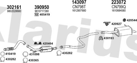 Klarius 181357E - Impianto gas scarico autozon.pro