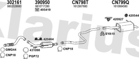 Klarius 181357U - Impianto gas scarico autozon.pro