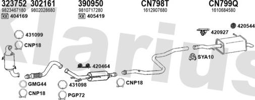 Klarius 181314U - Impianto gas scarico autozon.pro