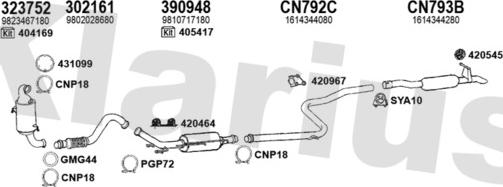 Klarius 181310U - Impianto gas scarico autozon.pro