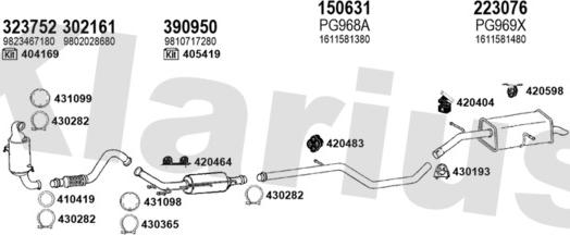 Klarius 181321E - Impianto gas scarico autozon.pro