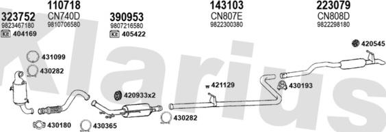 Klarius 181328E - Impianto gas scarico autozon.pro