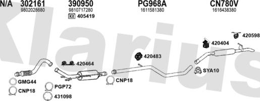 Klarius 181322U - Impianto gas scarico autozon.pro