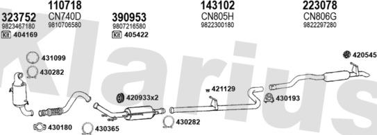 Klarius 181327E - Impianto gas scarico autozon.pro
