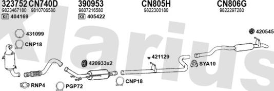 Klarius 181327U - Impianto gas scarico autozon.pro