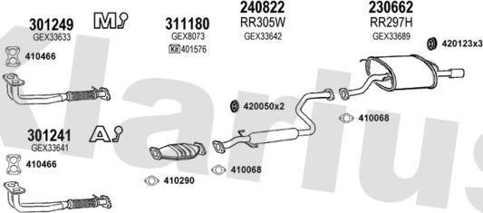 Klarius 120411E - Impianto gas scarico autozon.pro