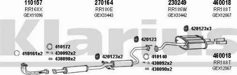 Klarius 120040E - Impianto gas scarico autozon.pro