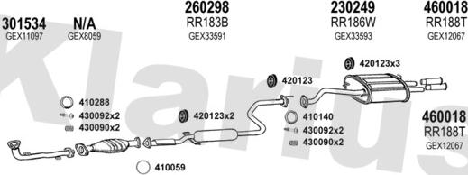 Klarius 120039E - Impianto gas scarico autozon.pro