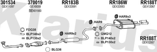 Klarius 120039U - Impianto gas scarico autozon.pro