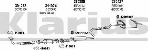 Klarius 120078E - Impianto gas scarico autozon.pro