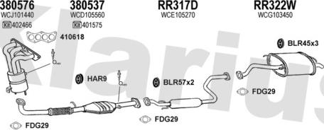 Klarius 120399U - Impianto gas scarico autozon.pro