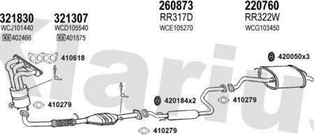 Klarius 120365E - Impianto gas scarico autozon.pro