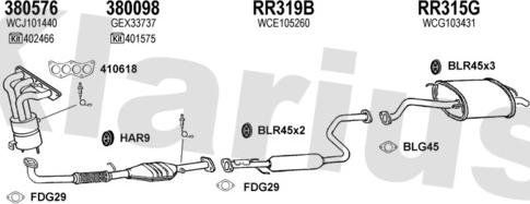 Klarius 120362U - Impianto gas scarico autozon.pro