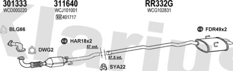 Klarius 120301U - Impianto gas scarico autozon.pro