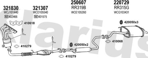 Klarius 120311E - Impianto gas scarico autozon.pro