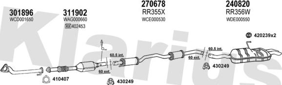 Klarius 120379E - Impianto gas scarico autozon.pro