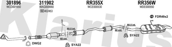 Klarius 120379U - Impianto gas scarico autozon.pro