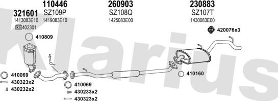 Klarius 820099E - Impianto gas scarico autozon.pro