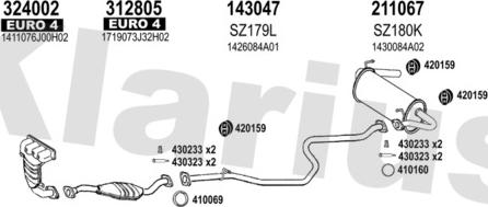 Klarius 820175E - Impianto gas scarico autozon.pro
