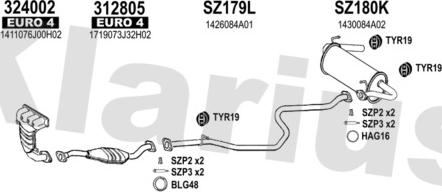 Klarius 820175U - Impianto gas scarico autozon.pro