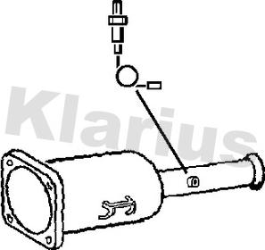 Klarius 390193 - Filtro antiparticolato / particellare, Impianto gas scarico autozon.pro