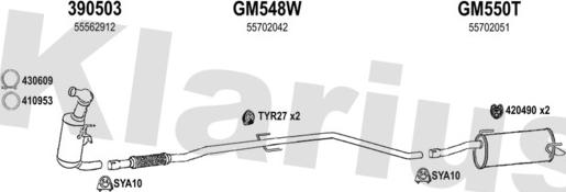 Klarius 391997U - Impianto gas scarico autozon.pro