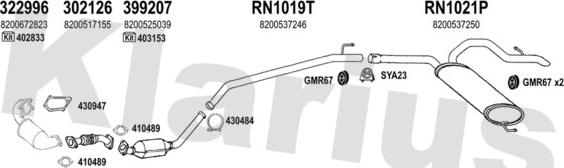 Klarius 391984U - Impianto gas scarico autozon.pro