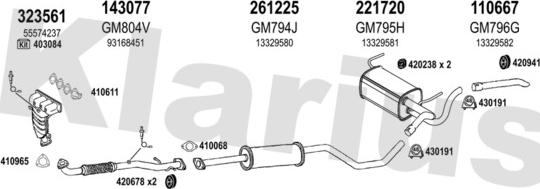 Klarius 391981E - Impianto gas scarico autozon.pro