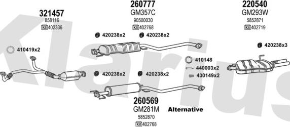 Klarius 391113E - Impianto gas scarico autozon.pro