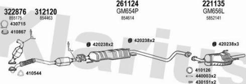 Klarius 391866E - Impianto gas scarico autozon.pro