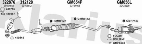 Klarius 391866U - Impianto gas scarico autozon.pro