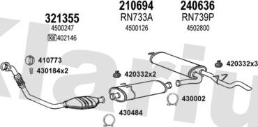 Klarius 391252E - Impianto gas scarico autozon.pro