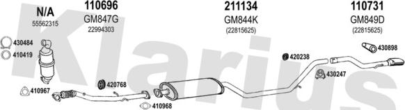 Klarius 392059E - Impianto gas scarico autozon.pro