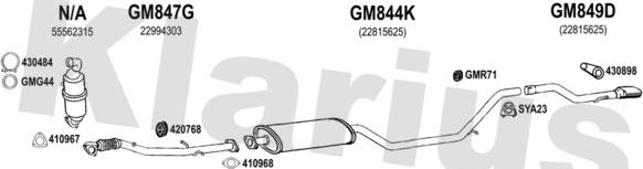 Klarius 392059U - Impianto gas scarico autozon.pro