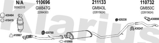 Klarius 392058E - Impianto gas scarico autozon.pro