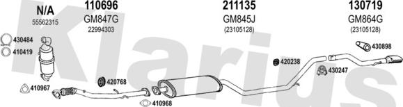 Klarius 392060E - Impianto gas scarico autozon.pro