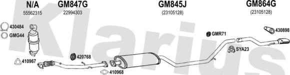 Klarius 392060U - Impianto gas scarico autozon.pro