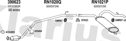 Klarius 392088U - Impianto gas scarico autozon.pro