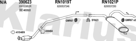 Klarius 392087U - Impianto gas scarico autozon.pro