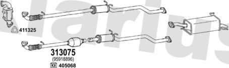 Klarius 392313E - Impianto gas scarico autozon.pro