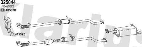 Klarius 392312E - Impianto gas scarico autozon.pro