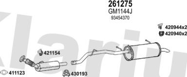 Klarius 392299E - Impianto gas scarico autozon.pro