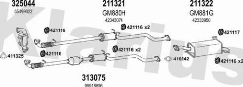 Klarius 392209E - Impianto gas scarico autozon.pro