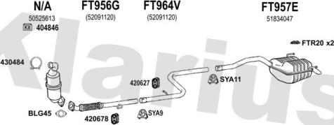 Klarius 392201U - Impianto gas scarico autozon.pro