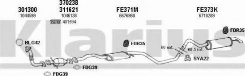 Klarius 361361U - Impianto gas scarico autozon.pro